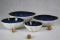 Ceramiczne misy w granacie z nutką bieli