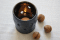 Ceramiczny wiecznik beczuka- granatowy
